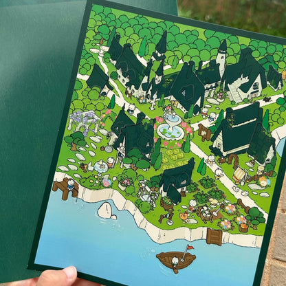 Whimsical Life 3D Sticker | 2 Cute Miniature Scenes