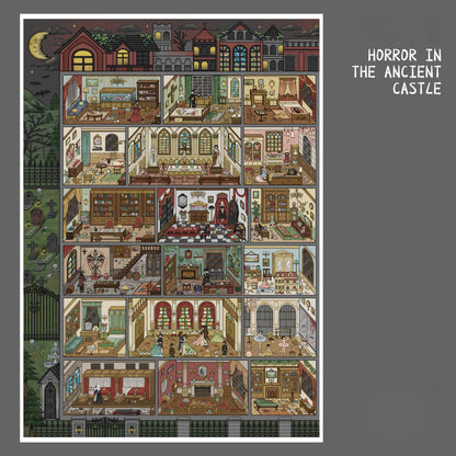Castle Mysteries 3D Sticker | 2 Cute Miniature Scenes
