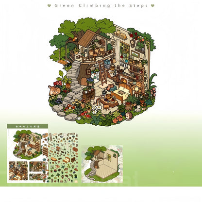 Nature Poems 3D Sticker | 5 Cute Miniature Scenes