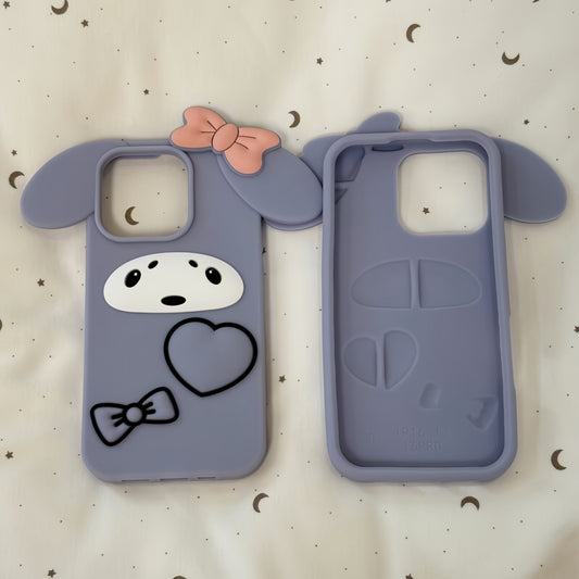 Haze Purple Bunny Silicone Phone Case