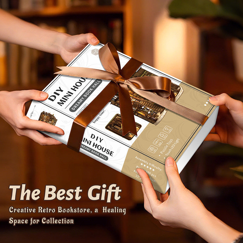 Dream Book Hall DIY Miniature House - English Instructions