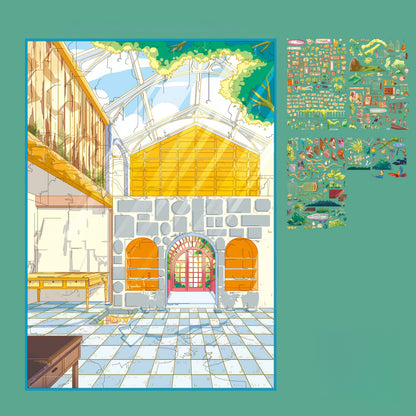 Soft World 3D Sticker | 4 Cute Miniature Scenes