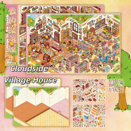 Warm Stays 3D Sticker | 5 Cute Miniature Scenes