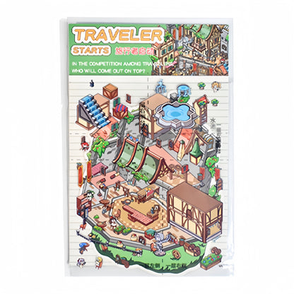 Gaming Series 3D Sticker | 4 Cute Miniature Scenes
