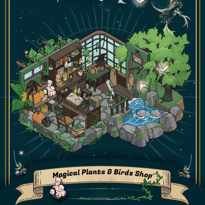 Magic Secret Valley 3D Sticker | 4 Cute Miniature Scenes