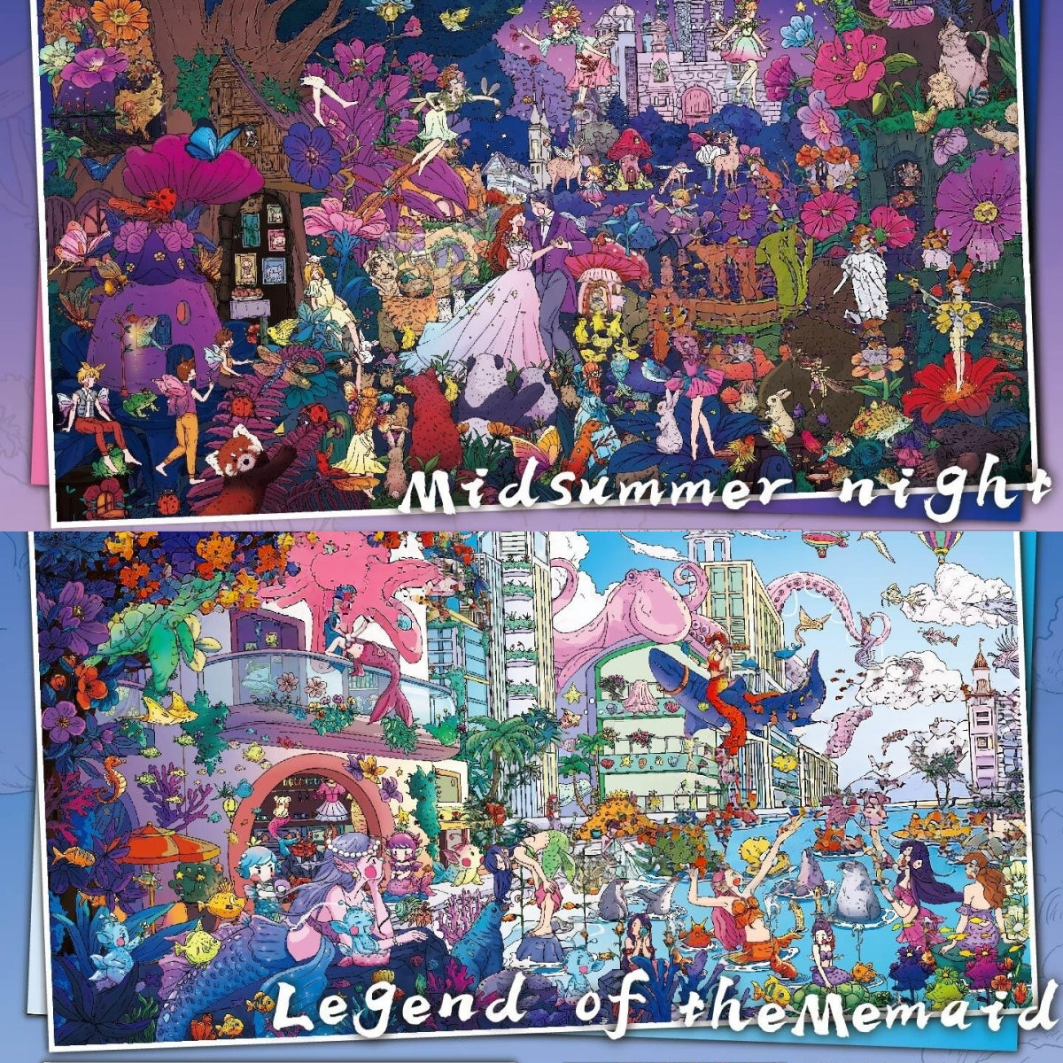 Tides of Midsummer 3D Sticker | 2 Cute Miniature Scenes