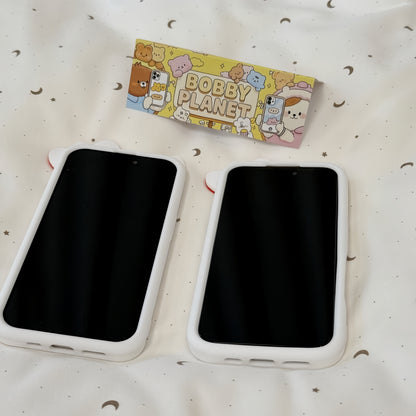 Cartoon Bow-Tie Cat Silicone Phone Case