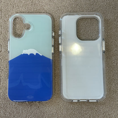 Snow Cat Mountain Acrylic Phone Case