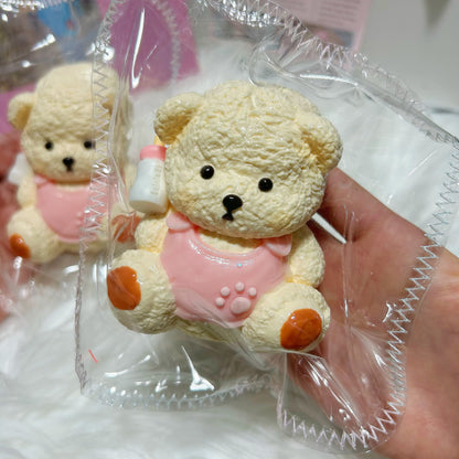 Pink Sitting Lina Bear Squishy