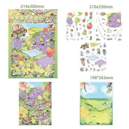 Fruit Camping Adventure 3D Sticker