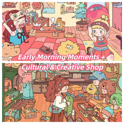 Dream Daily 3D Sticker | 4 Cute Miniature Scenes