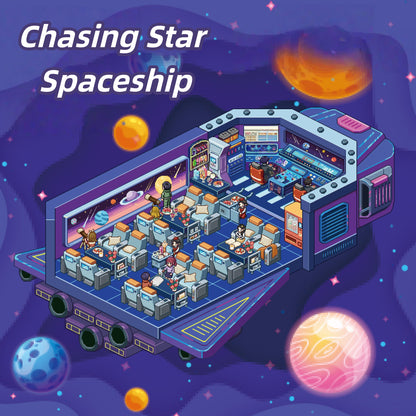 Pixel Surreal Journey 3D Sticker | 4 Cute Miniature Scenes