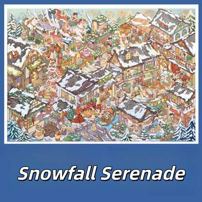 A Stroll Through Seasons 3D Sticker | 2 Cute Miniature Scenes