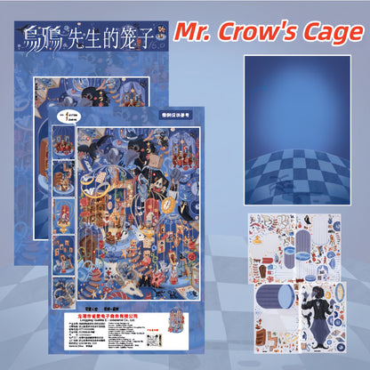 Magical Realm 3D Sticker | 4 Cute Miniature Scenes