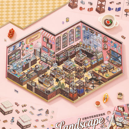 Bitter-Sweet Afternoon 3D Sticker | 2 Cute Miniature Scenes