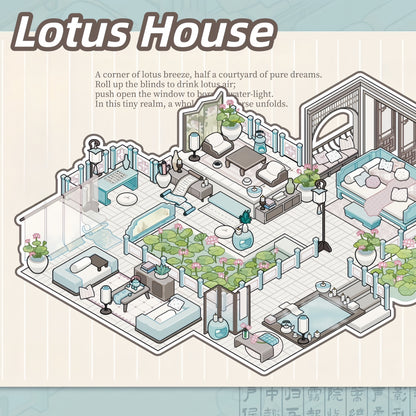 Fantasy Home 3D Sticker | 5 Cute Miniature Scenes