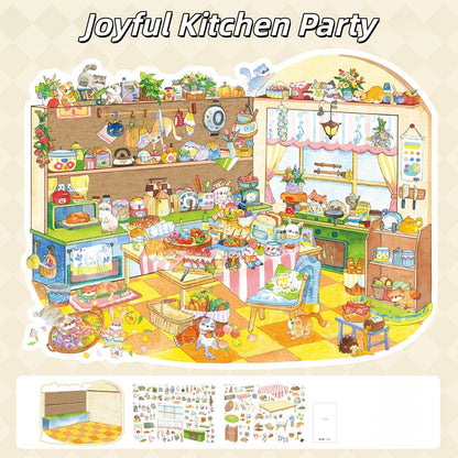 Small Wonders 3D Sticker | 3 Cute Miniature Scenes