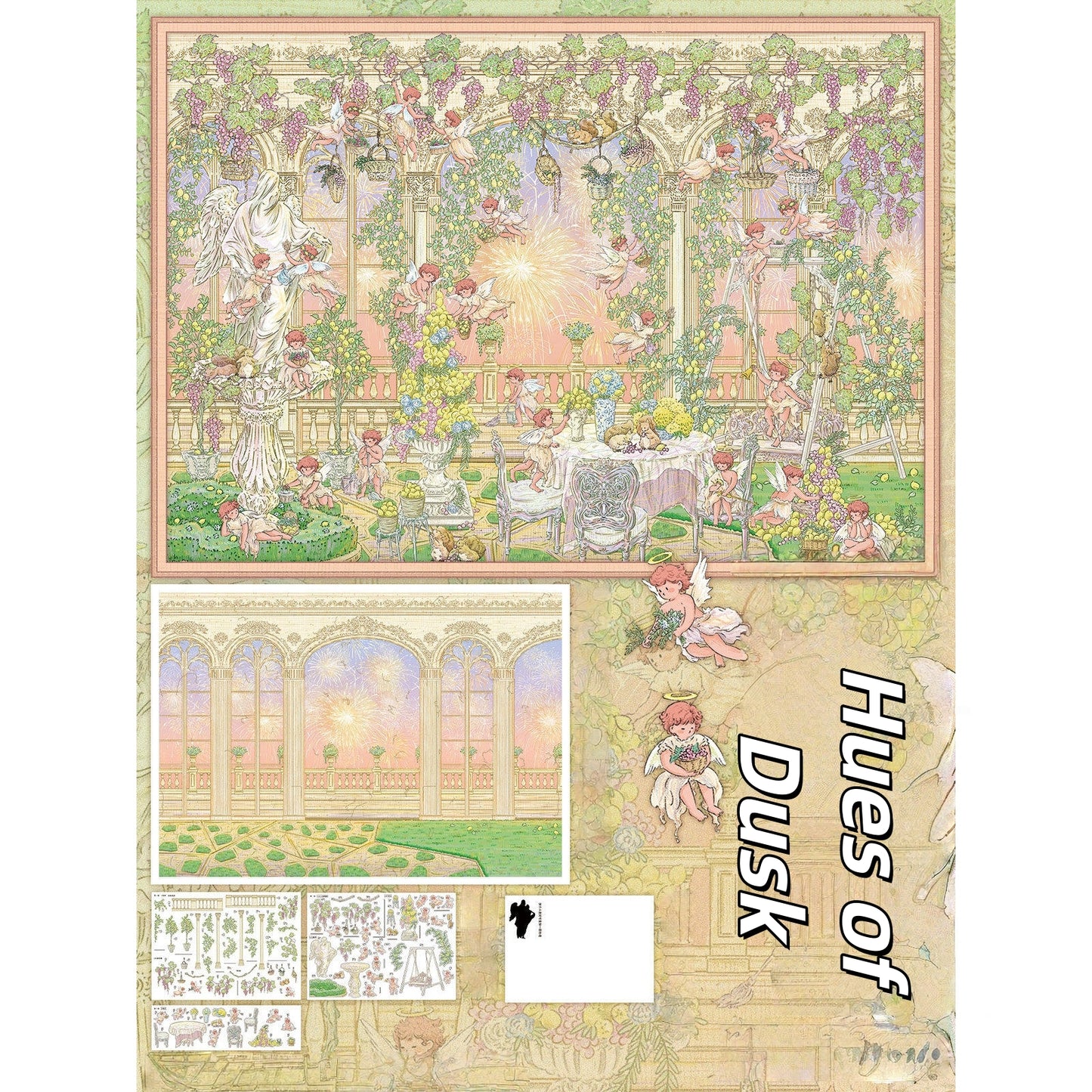 Vespertine Vistas 3D Sticker | 2 Cute Miniature Scenes