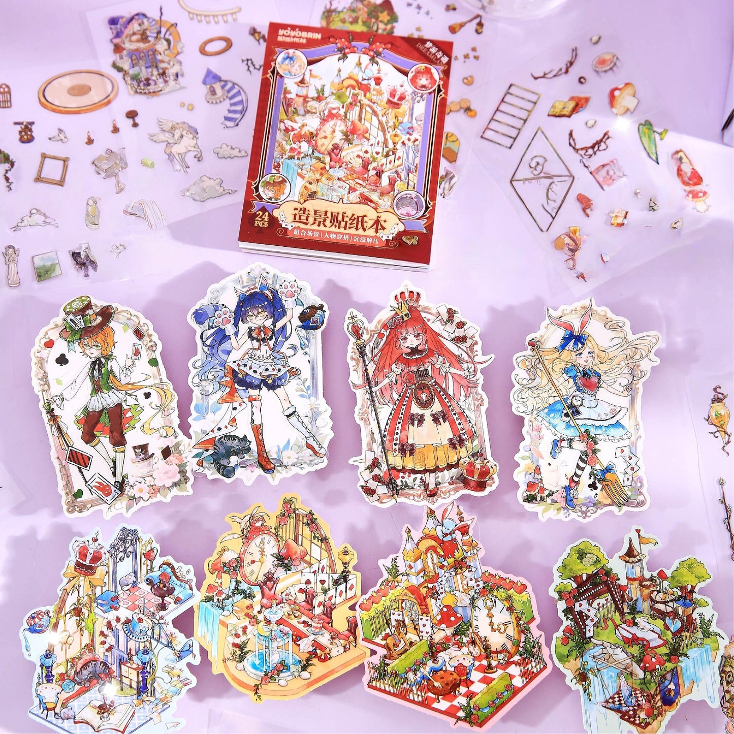 Whimsical Town 3D Sticker Book