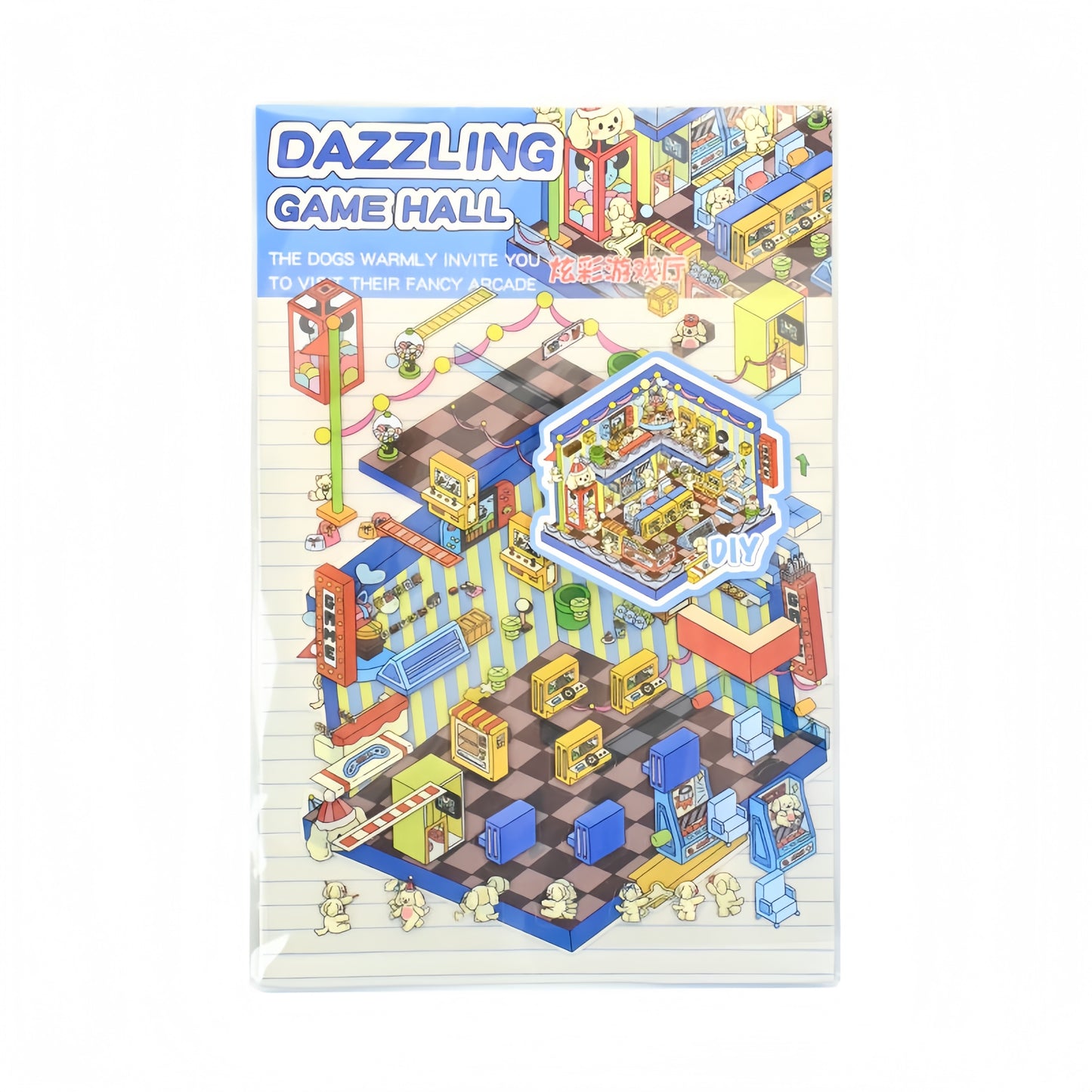 Paw's Shop 3D Sticker | 4 Cute Miniature Scenes