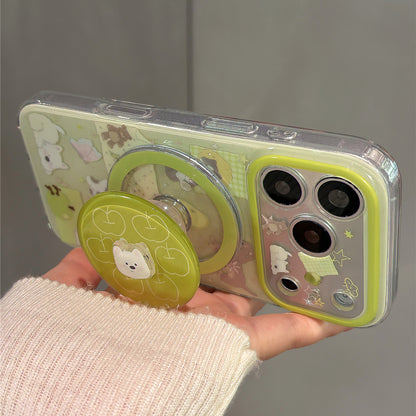 Green Apple Westie Magnetic Stand Acrylic Phone Case