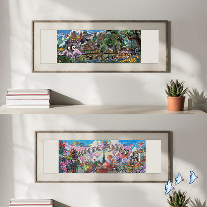 The Corner of the World 3D Sticker | 2 Cute Miniature Scenes