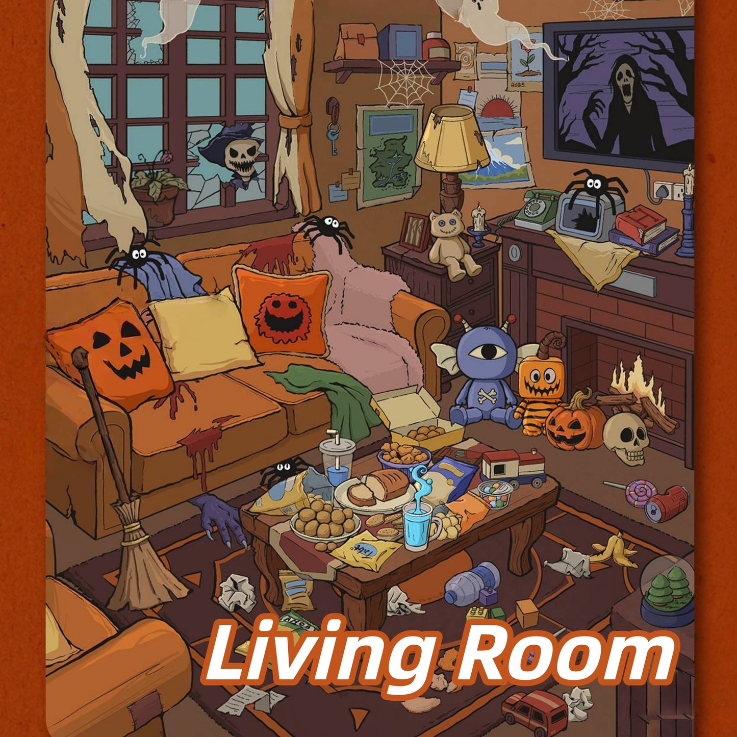 Sweet Home ＆ Natural Elements 3D Sticker | 8 Cute Miniature Scenes