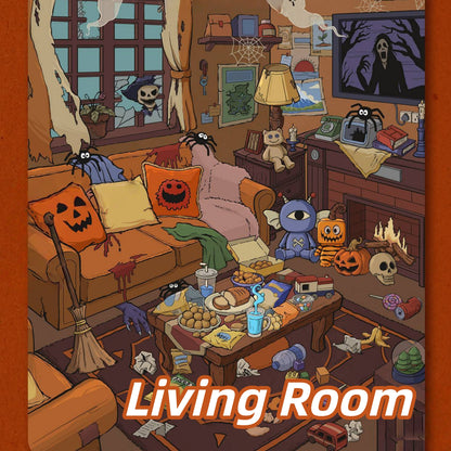 Sweet Home ＆ Natural Elements 3D Sticker | 8 Cute Miniature Scenes