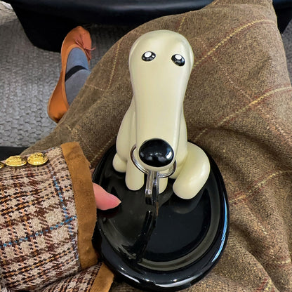 Long-Nose Dog Key Holder Magnetic Storage Entryway Desktop Tray