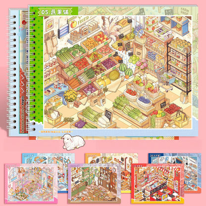 Shelf Display 3D Sticker Book