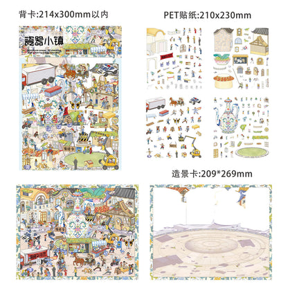 Porcelain Town 3D Sticker