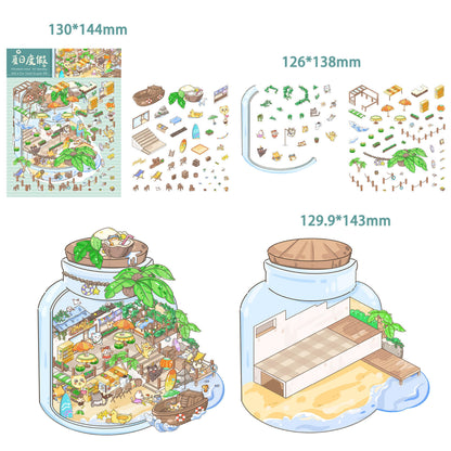 Summer Getaway 3D Sticker