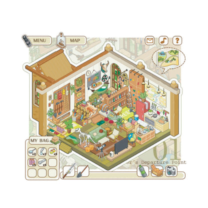 Life Game Series 3D Sticker | 3 Cute Miniature Scenes