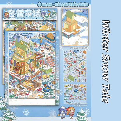 Little Days 3D Sticker | 5 Cute Miniature Scenes