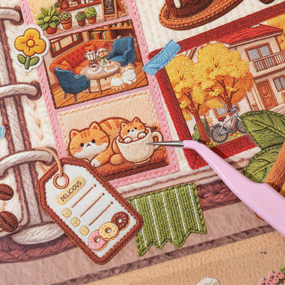 Whimsical Wanderings 3D Sticker | 2 Cute Miniature Scenes