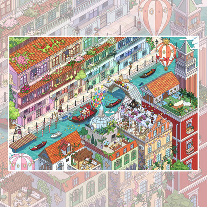 Dream Voyages 3D Sticker | 4 Cute Miniature Scenes