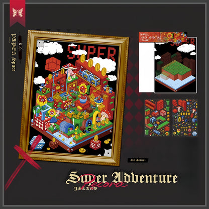 Paper Space 3D Sticker | 4 Cute Miniature Scenes