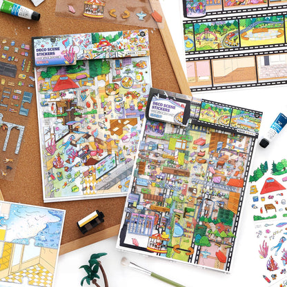 Puzzle Life 3D Sticker | 2 Cute Miniature Scenes