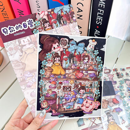 Fairy Tale 3D Sticker | 4 Cute Miniature Scenes