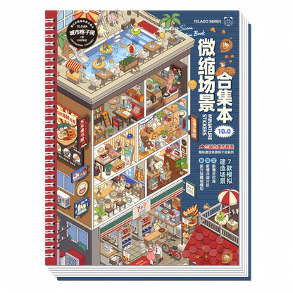 Urban Cubicles 3D Sticker Book