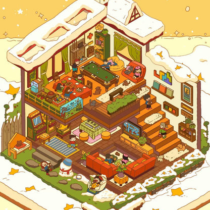 Magical Realm 3D Sticker | 3 Cute Miniature Scenes