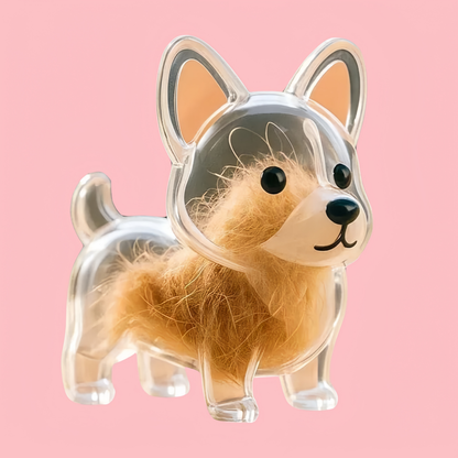 Puppy Kitty Hair Pendant Key Chain