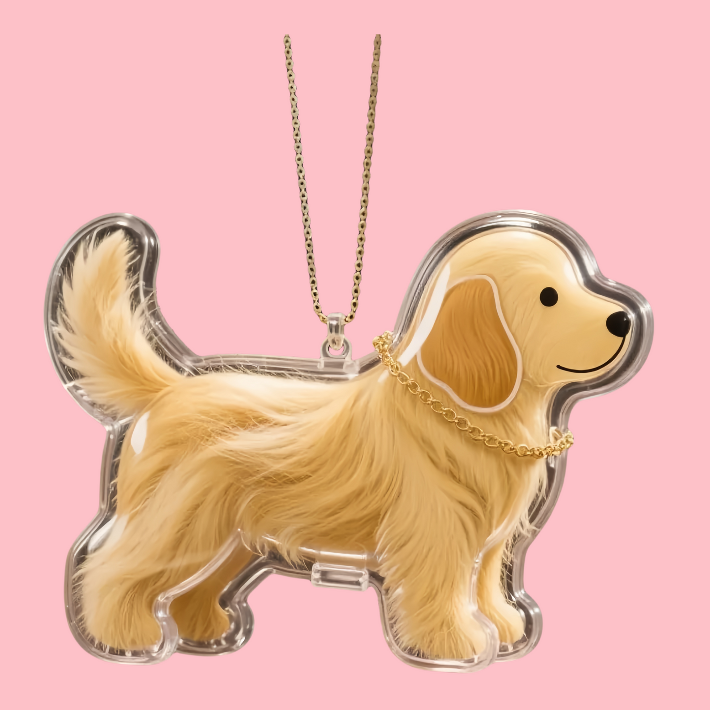 Puppy Kitty Hair Pendant Key Chain