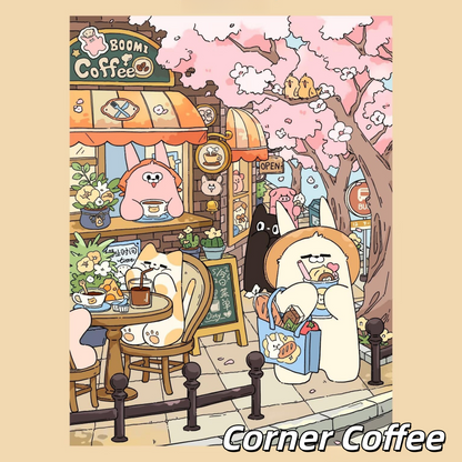 Coastal Comfort 3D Sticker | 3 Cute Miniature Scenes
