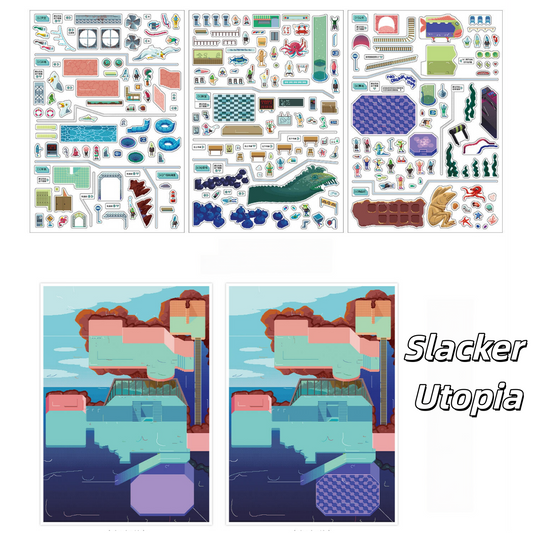 Slacker Utopia 3D Sticker