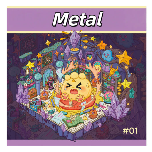 The Witch Megu and the Spirit 3D Sticker | 3 Cute Miniature Scenes