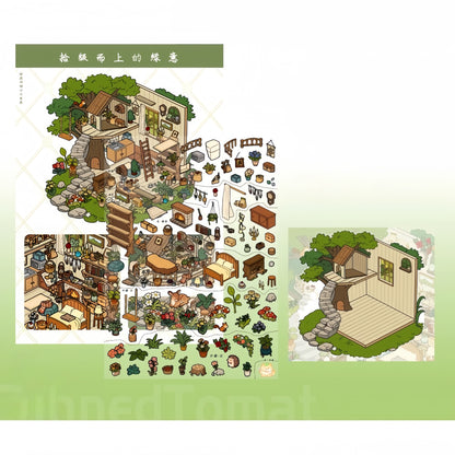 Nature Poems 3D Sticker | 5 Cute Miniature Scenes
