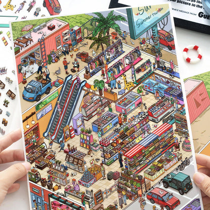 Tides & Tales 3D Sticker | 4 Cute Miniature Scenes