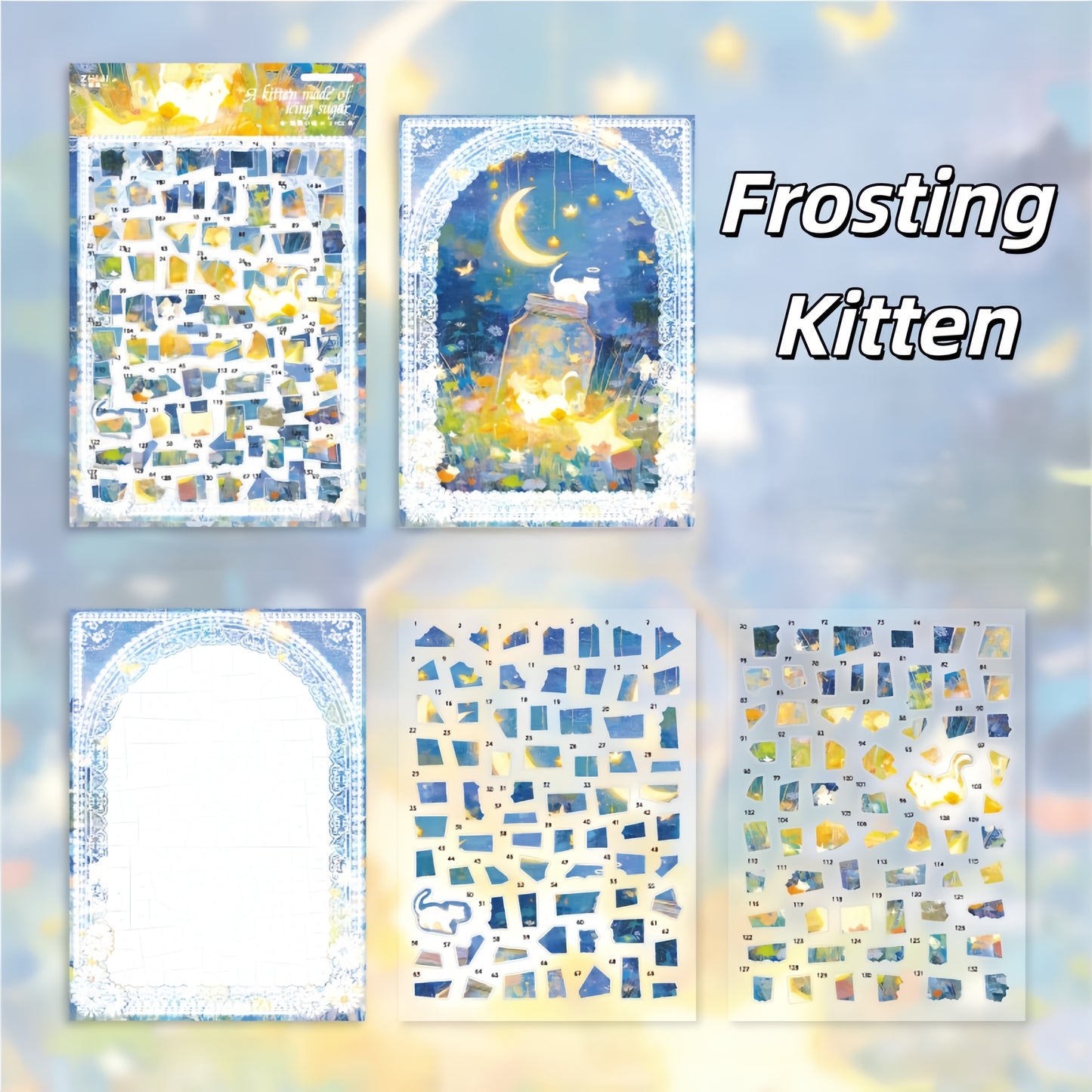 Soft Days 3D Sticker | 3 Cute Miniature Scenes