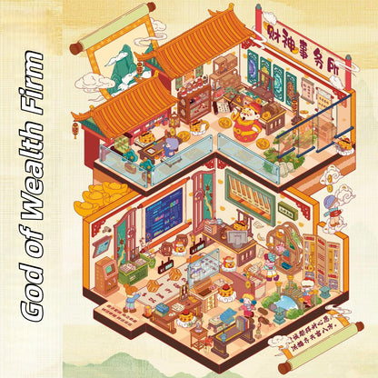 YuYu Town 3D Sticker | 3 Cute Miniature Scenes
